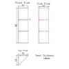 Picture of Wall End Shelf Cabinet