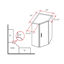 Picture of Wall Diagonal Corner Cabinet